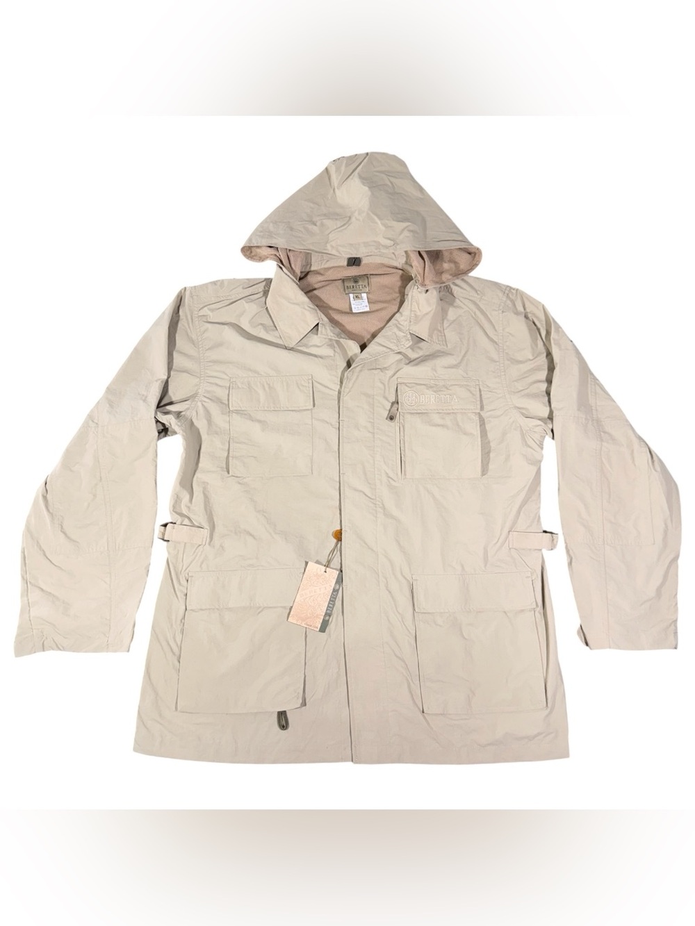 New Beretta Men’s Quick Dry Utility Field Jacket Size XL Tan